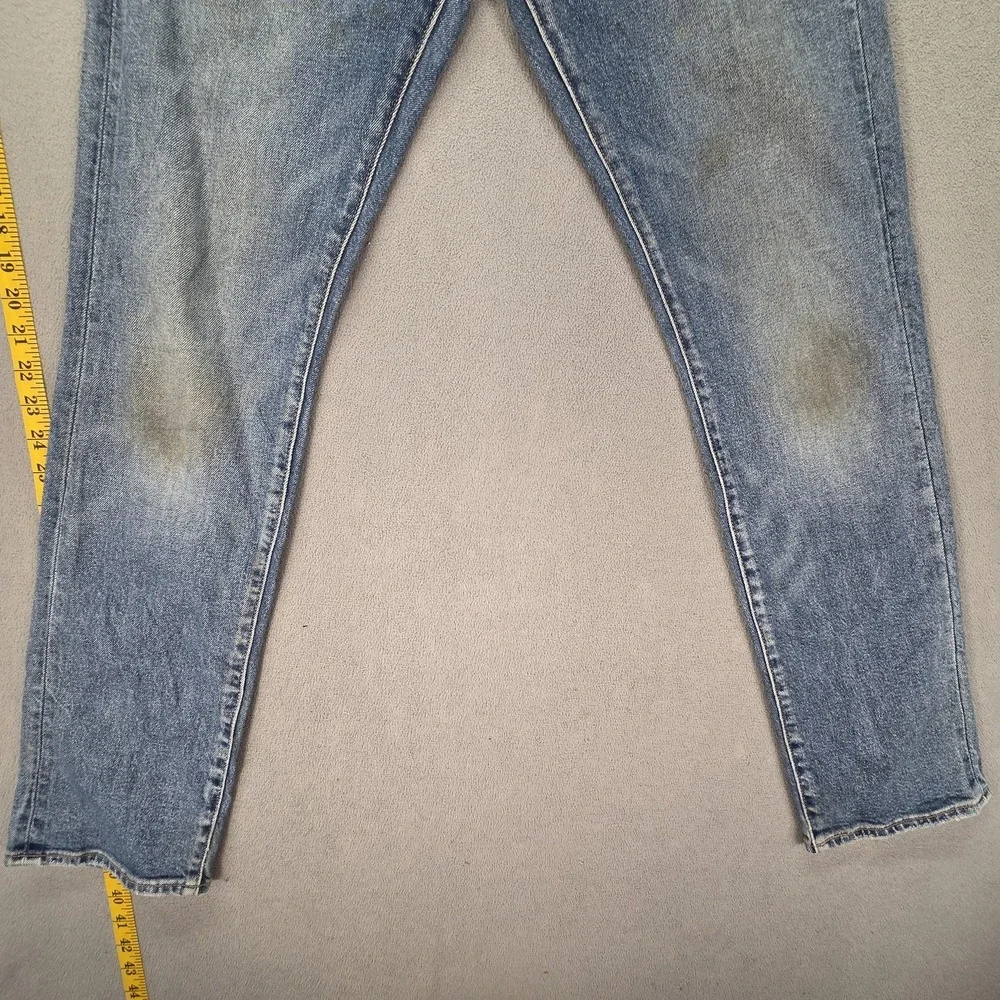 Levis Selvedge Jeans‎ Mens Blue 511 Slim Straight Whiskers Honeycomb Fits 27x30
